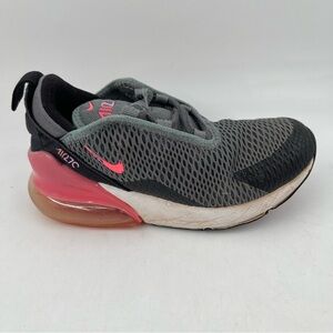 Nike Girl’s Size 11.5C Nike Air Max 270 Smoke Grey Hyper Pink Sneakers Shoes